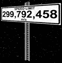 speed of light limit sign